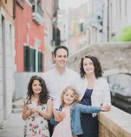 Lindsey and her family from Adventurous Tastes in Venice