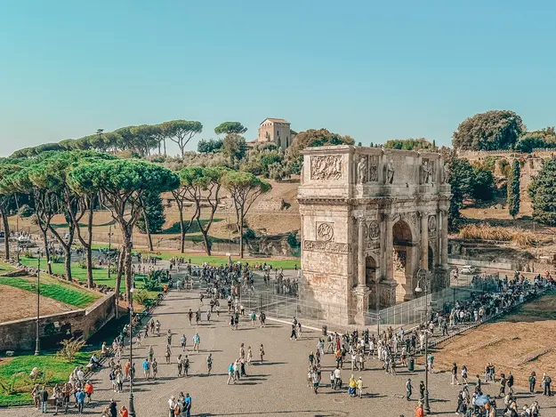 Roman Forum on sunny October day - an ideal spot to visit when in Rome for two days or while exploring Rome with kids