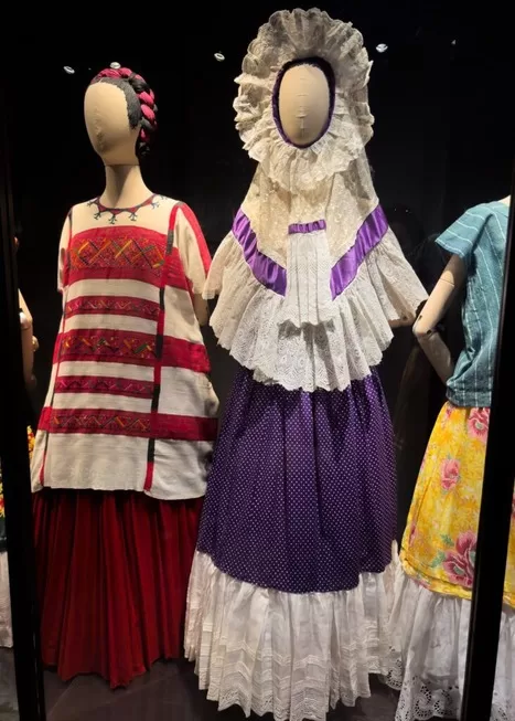 Visit Frida Kahlo's dresses at the Casa Azul when you're in Mexico City wth kids.