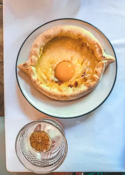 Khachapuri, a Georgian specialty