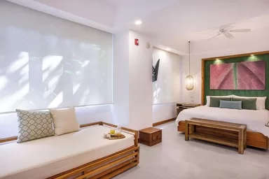 Stylish and comfortable hotel room at Arenas del Mar near Costa Rica's Manuel Antonio