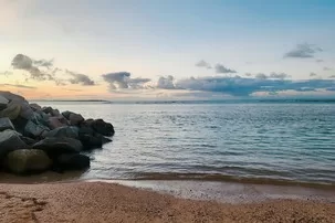 Tropical beach in Puerto Rico - perfect for a family spring break
