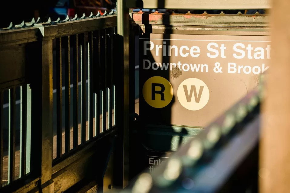 Subway entrance in NYC - one of the easiest wauys to get around on your family vacation