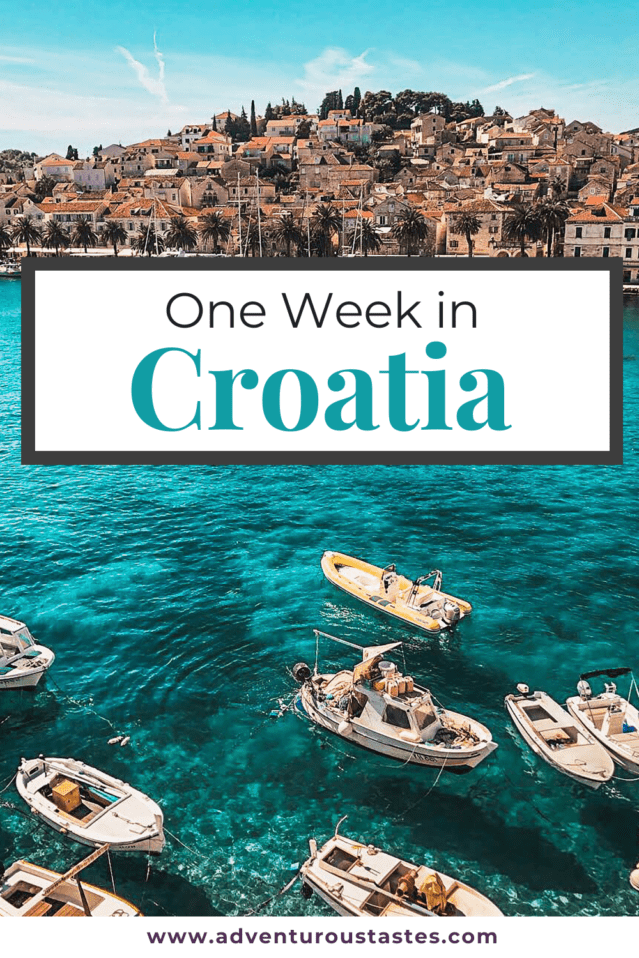 One Week in Croatia - boats and Dubrovnik in the distance